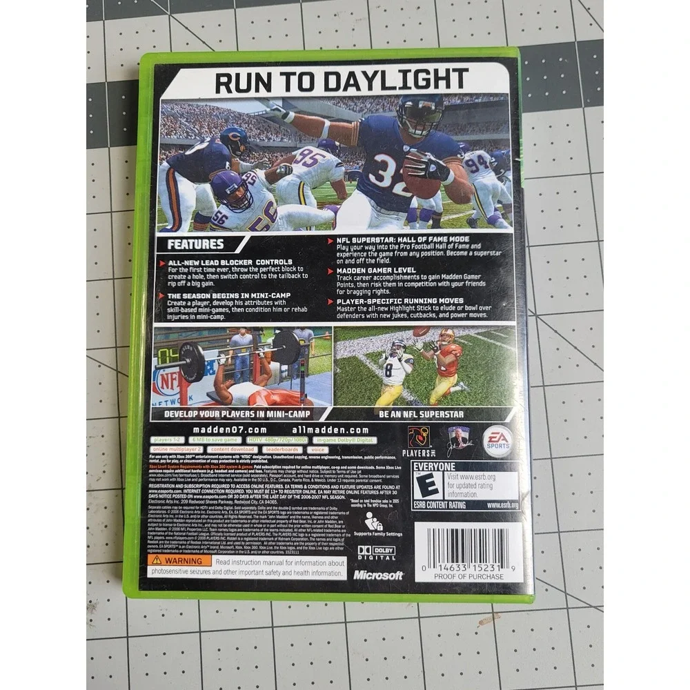Madden NFL 07 (Microsoft Xbox 360, 2006) UNTESTED